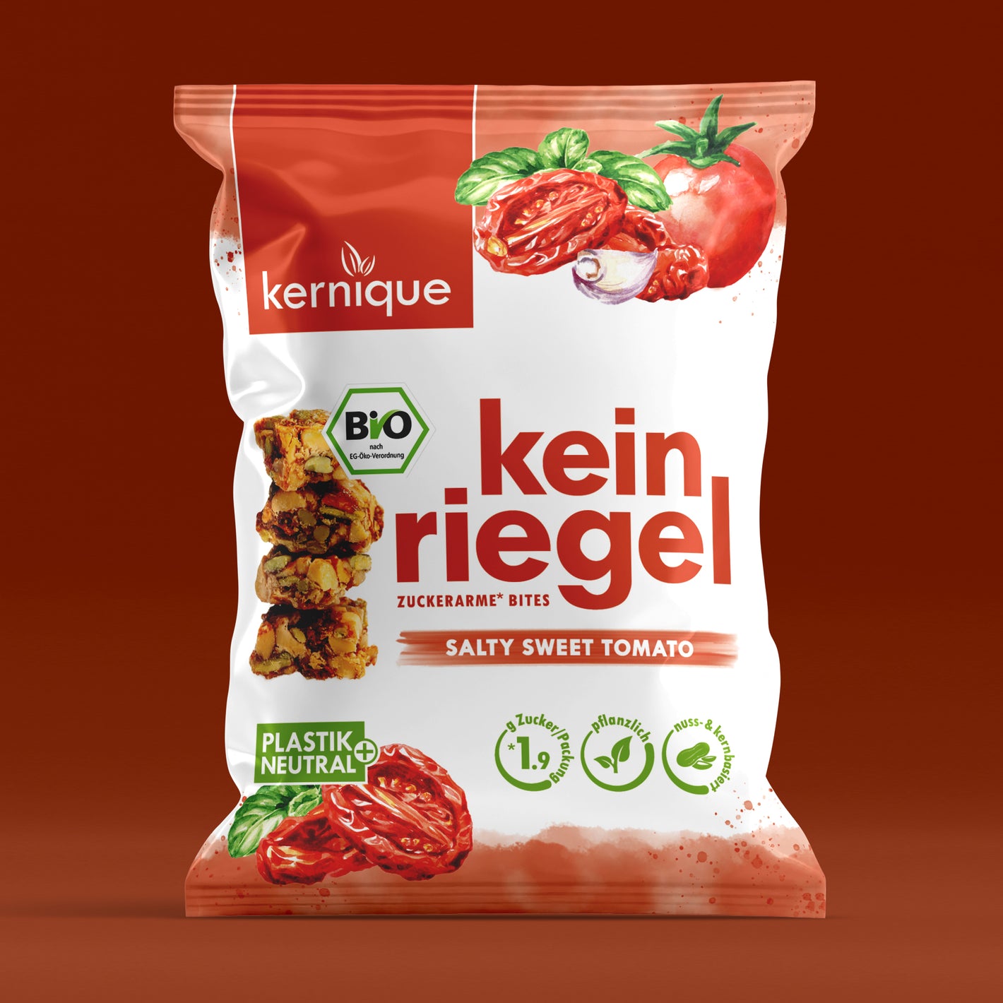 Verpackung kernique kein riegel salty sweet tomato