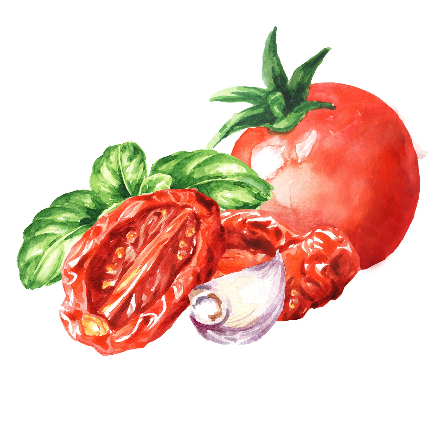 Tomate getrocknet frisch mit Knoblauch 